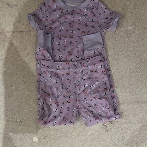 Joe Fresh Purple Kids Pajama Set with Fun Print